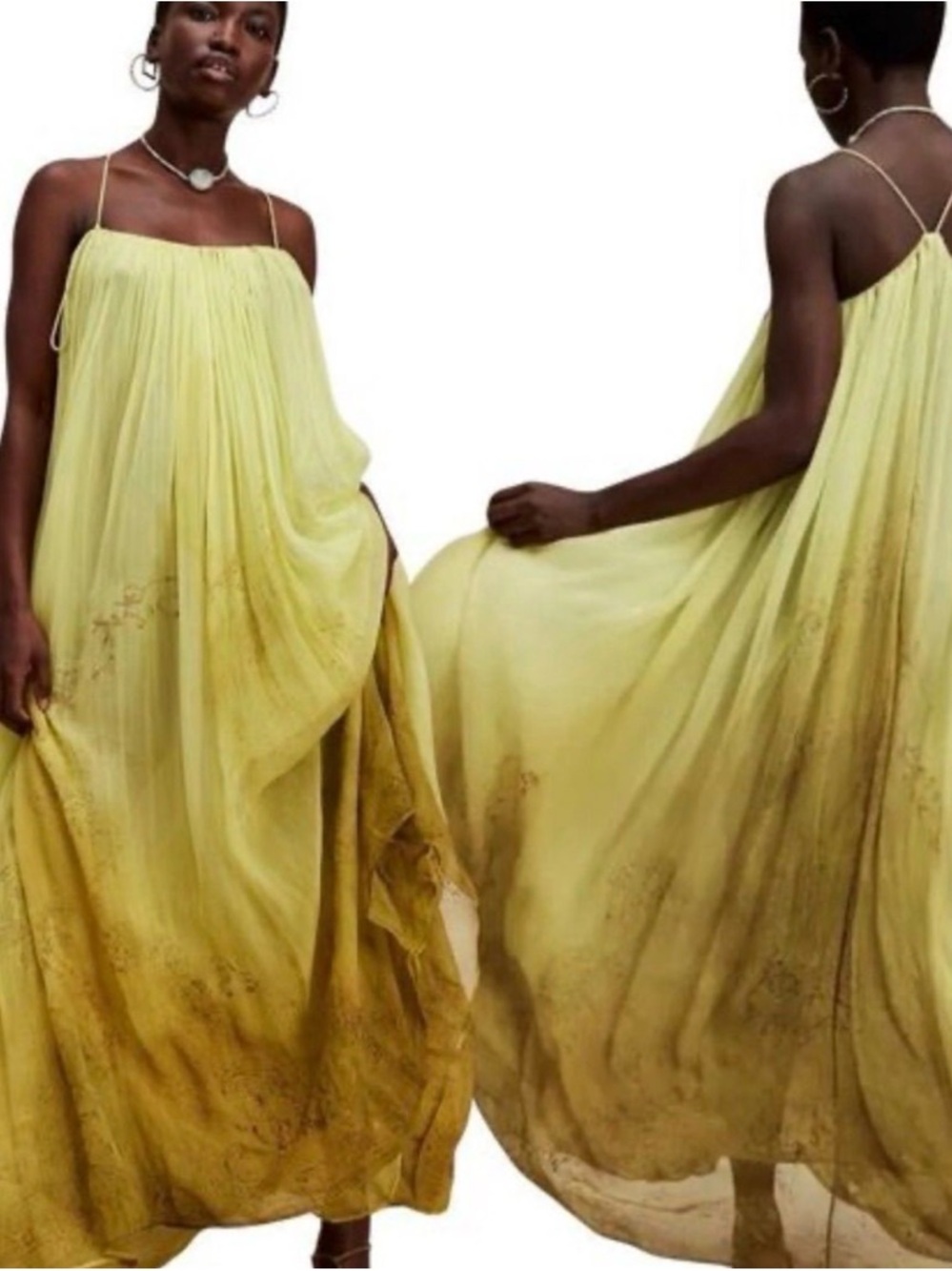 Free People Sunrise Maxi Dress New With Tags Size Small Oversized